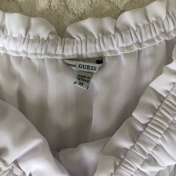NEW guess white girly blouse - Picture 9 of 11